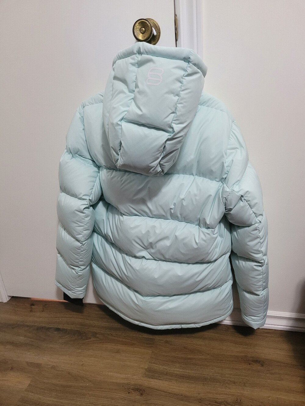 TNA SUPER PUFF CLIMATTE FABRIC WOMENS MEDIUM POWDER BLUE 800 FILL - Picture 2 of 6